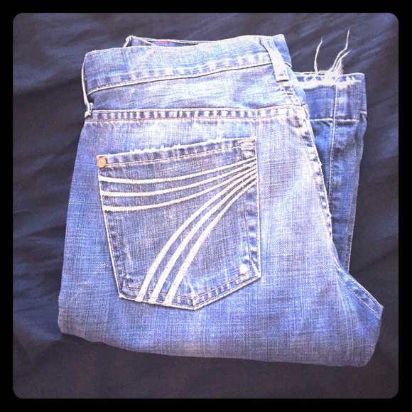 7 for all mankind dojo flip flop Jean