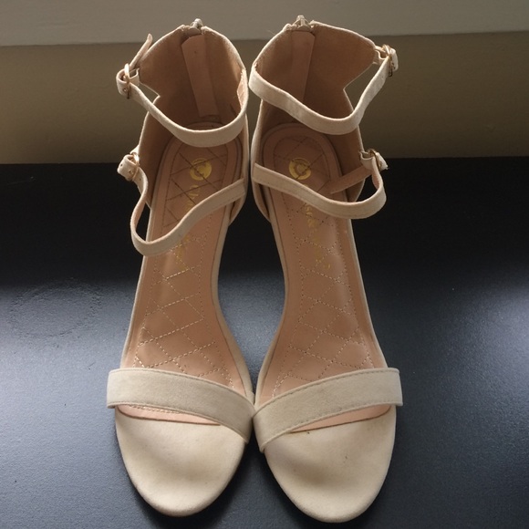 Strappy Nude Heels (final price drop!)