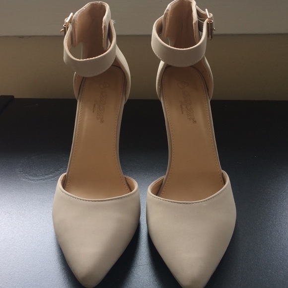 Nude Stiletto with Ankle Strap