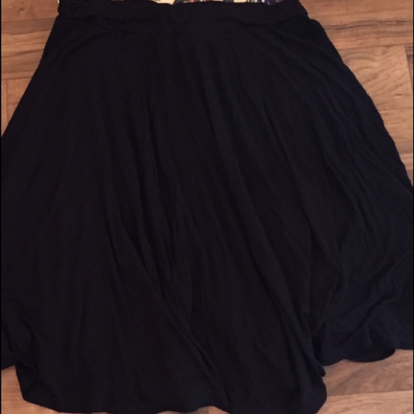 Black knee length skirt