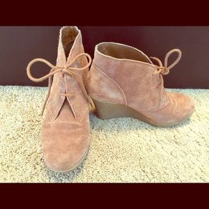 Super comfy suede booties