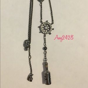 Swarovski Crystal Pirate High Seas Bottle Necklace