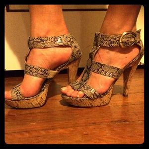 Snakeskin heels