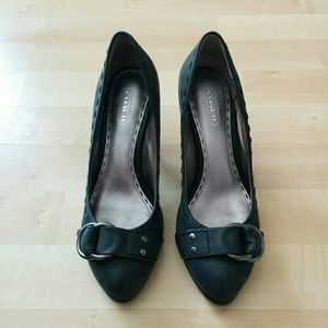 Coach Dinah Vintage Wax black pumps