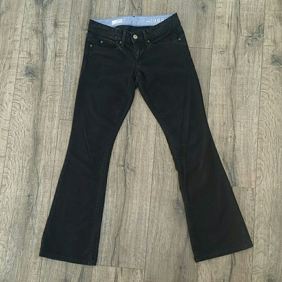 GAP 1969 Curvy petite, bootcut jean in black