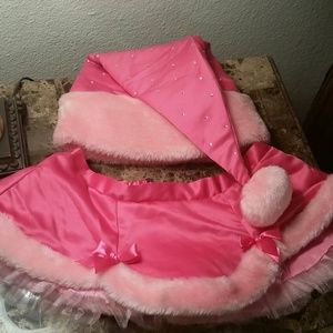 Victoria secret pink skirt and hat