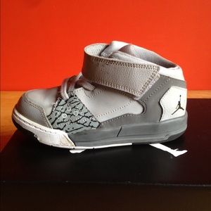 Grey/white nike size 10 Toddler shoes