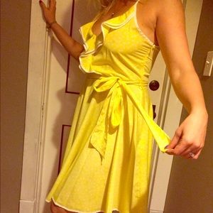 Yellow summer sundress