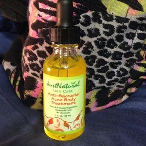 Just natural skin care: body acne treatment