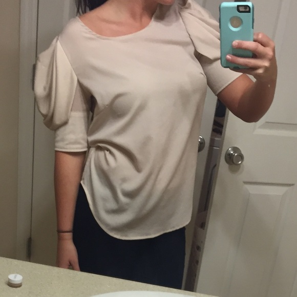 Cream blouse