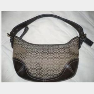 Black coach purse- used once