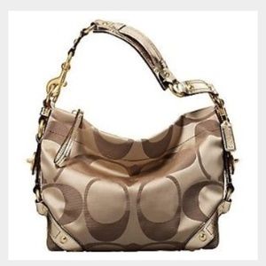 Gold coach purse