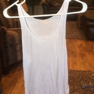 Plain white tank top