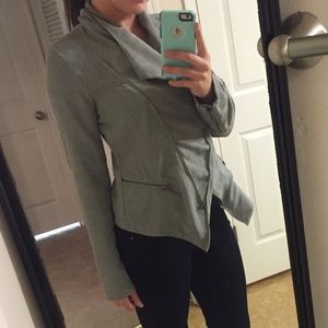 Grey suede blazer! Brand new