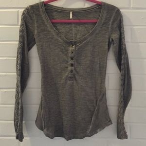 Olive free people top.