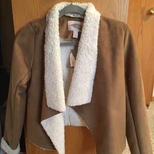 Tan suede-material jacket