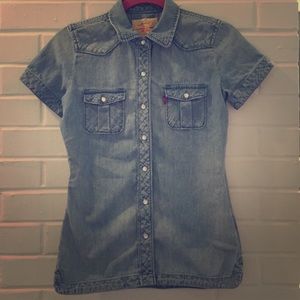 Levis denim blouse