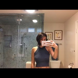 Brandy Melville knit crop top