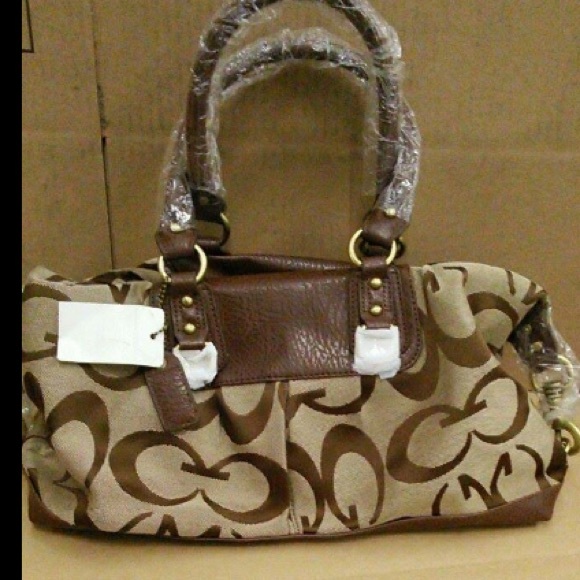 Little brown and light brown hand bag