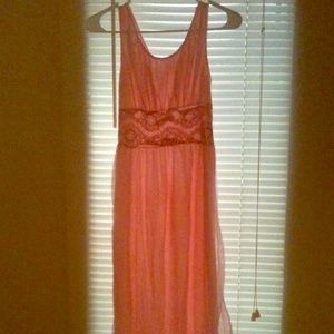 Pink chiffon nightgown