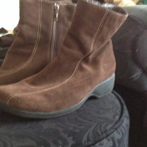 Clark's suede ankle boots