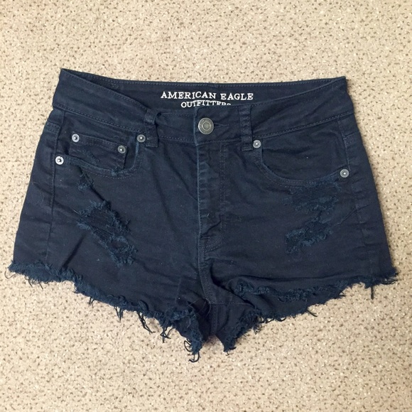American Eagle Outfitters Pants - American Eagle black denim shorts!