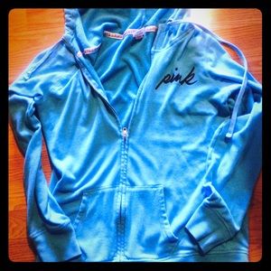 Baby Blue VS Pink Zip Hoodie