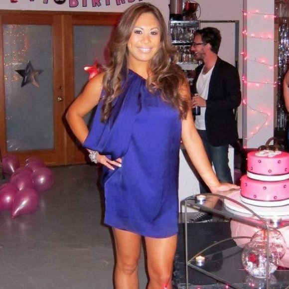 Gorgeous purple Holiday party cocktail dress