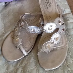 Silver sandals