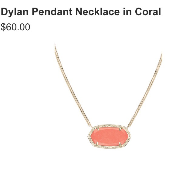 Dylan coral necklace!in store $60, selling for $40