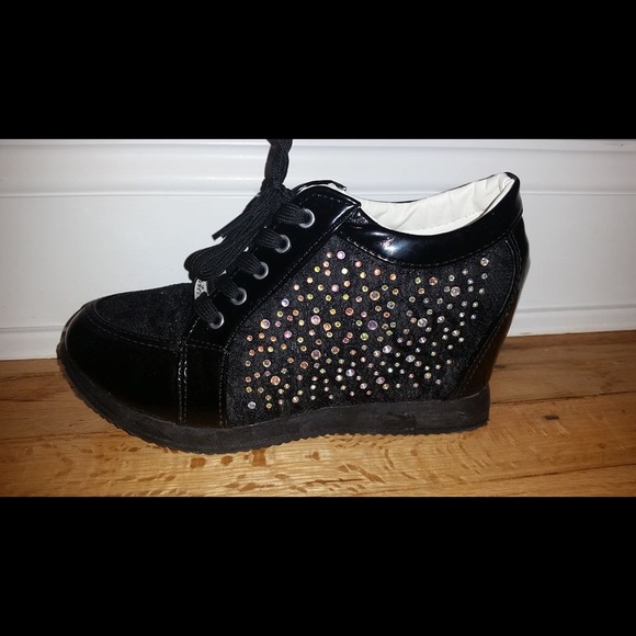Brand new rhinestone sneaker wedge - Picture 3 of 4