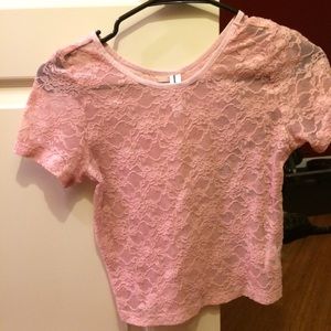 Lace crop top