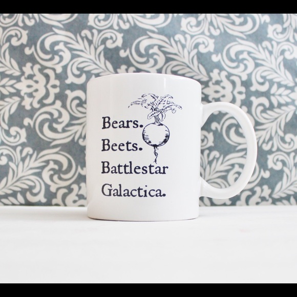 Bears Beets Battlestar The Office mug new