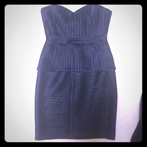Black strap less BCBG Dress!