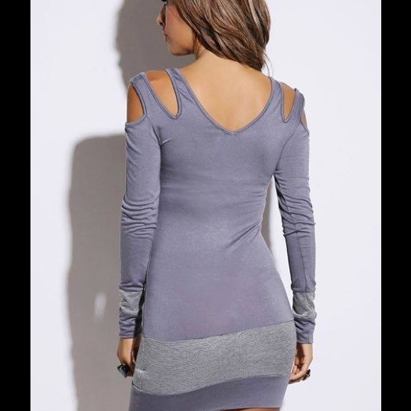 Brand new grey cotton dress - Picture 3 of 4