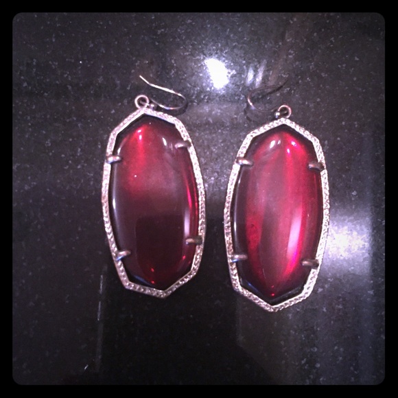 Kendra Scott red earrings