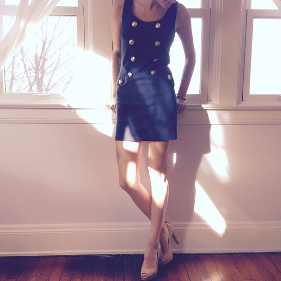 Navy blue sailor dress