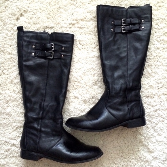 Forever 21 Black Faux Leather Boots
