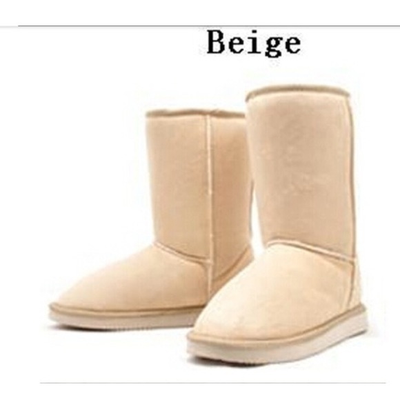 Vogue! -Beige snow boots