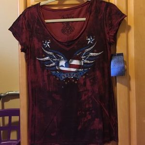 Affliction Archaic V-neck tee