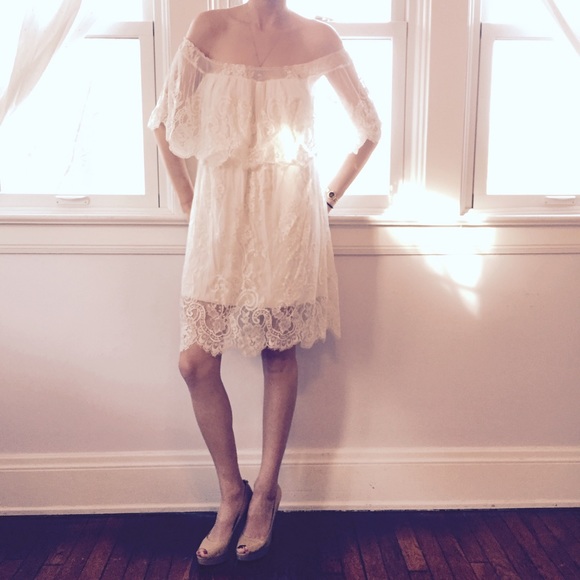 Free people lace white dress