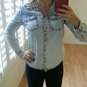 Stonewash denim shirt