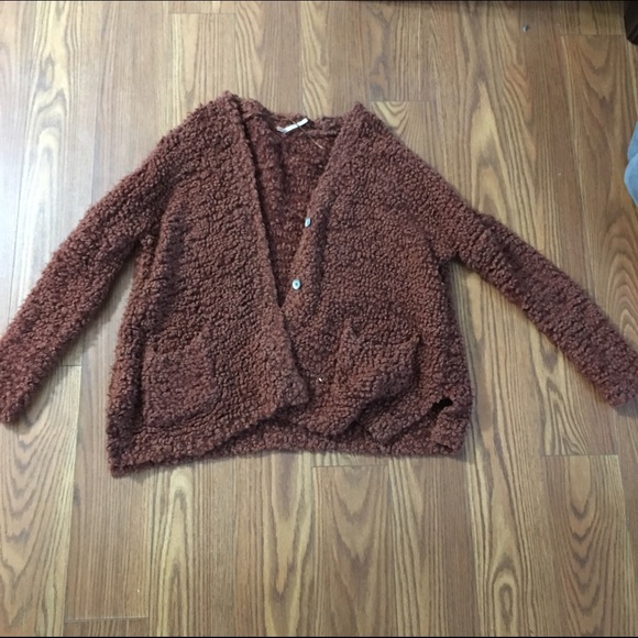 Free people rust brown sweater