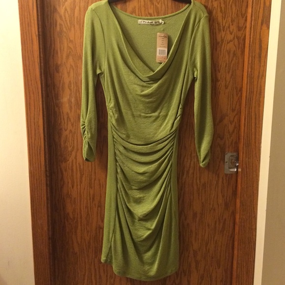 NWT Michael Stars green dress