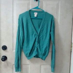 Turquoise cardigan
