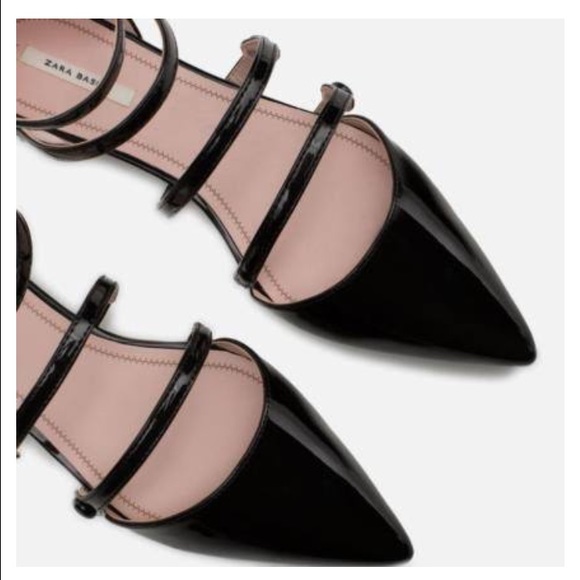 Zara Basic Fancy Black Flats