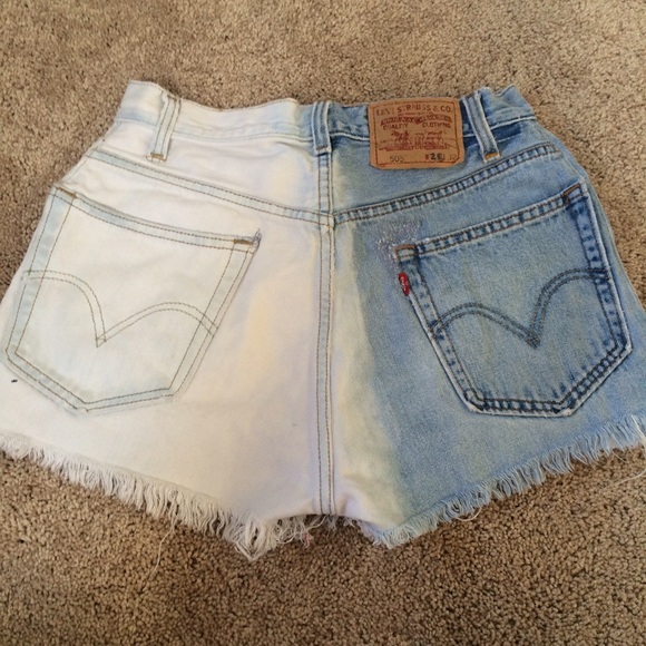 Two-tone Levi Cutoff Shorts