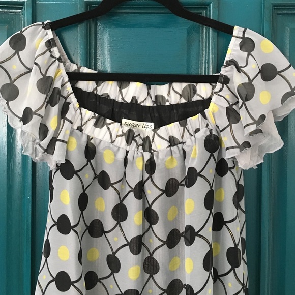 Sugar Lips Atelier Small Grey/Black/Yellow Dress - Picture 4 of 4