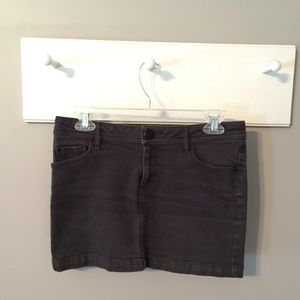 H&M Black Denim Mini Skirt