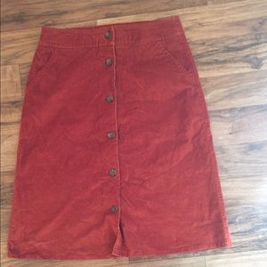 Corduroy skirt